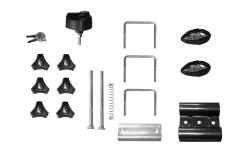Eufab - Pièce Porte-vélo Eufab: Kit De Montage Complet Avec Sangles Et Écrou À Garrot