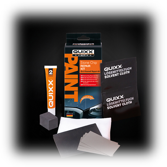 Quixx - Kit De Réparation Des Éclats De Pierre Pour Voiture (couleur Gris)