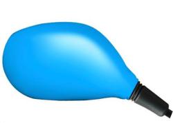 Urban Accent - Housse Décorative Bleue Fluo Ronde
