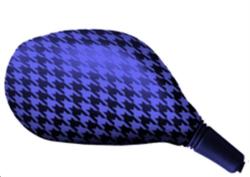 Urban Accent - Housse Décorative Pied De Poule Bleu Ronde