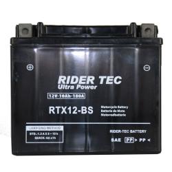 Rider-tec - Batterie Moto Rtx12-bs Sans Entretien 12v 10ah 180a