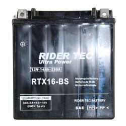 Rider-tec - Batterie Moto Rtx16-bs Sans Entretien 12v 14ah 230a