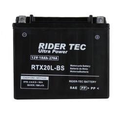 Rider-tec - Batterie Moto Rtx20l-bs Sans Entretien 12v 18ah 270a
