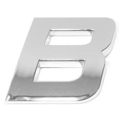 Eufab - Lettre ''b'' 3d Autocollante Chromée