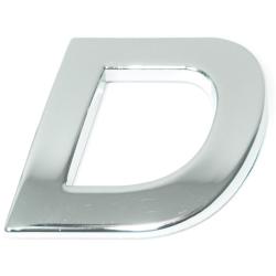Eufab - Lettre ''d'' 3d Autocollante Chromée