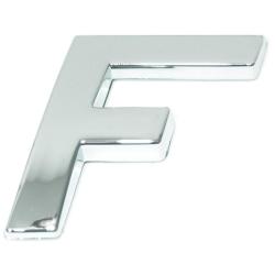 Eufab - Lettre ''f'' 3d Autocollante Chromée