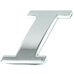 Eufab - Lettre ''i'' 3d Autocollante Chromée
