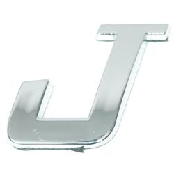 Eufab - Lettre ''j'' 3d Autocollante Chromée