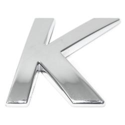 Eufab - Lettre ''k'' 3d Autocollante Chromée