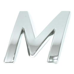 Eufab - Lettre ''m'' 3d Autocollante Chromée
