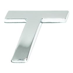 Eufab - Lettre ''t'' 3d Autocollante Chromée
