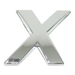 Eufab - Lettre ''x'' 3d Autocollante Chromée