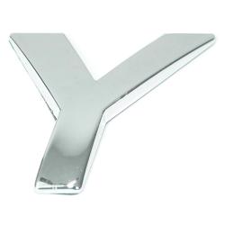 Eufab - Lettre ''y'' 3d Autocollante Chromée