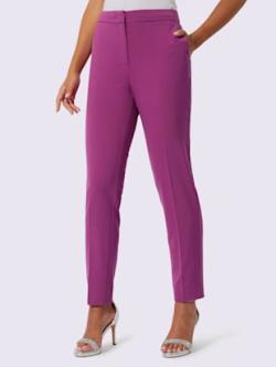 Pantalon tailleur entretien facile, couleur rose, taille 44, marque Creation L - Witt