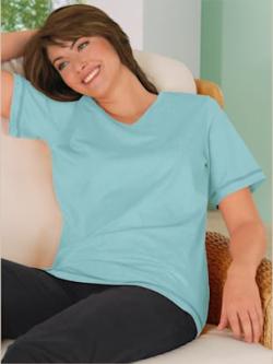 T-shirt fentes sur les côtés - vert d'eau - 56 - WITT