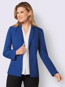 Blazer légèrement évasé, couleur bleu, taille 46 - Witt