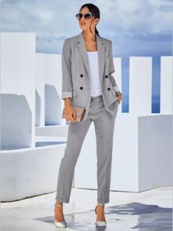 Blazer structure indéformable, couleur gris, taille 48 - Witt