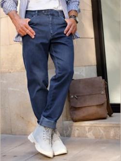 Jean marque brühl 5 poches coupe coupe swing-pocket, couleur bleu, taille 48, marque Brühl - Witt