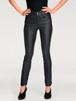 Pantalon effet ventre plat coupe skinny tendance, couleur noir, taille 40 - Witt
