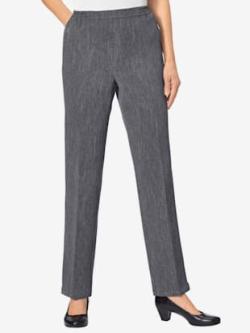 Pantalon femme chaud poches latérales ceinture élastique - gris chiné - 26 - WITT