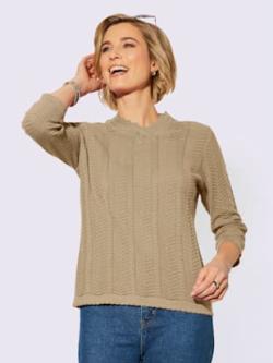 Pull coton recyclé - beige - 56 - WITT
