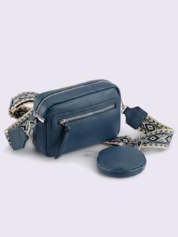 Sac imitation cuir souple, couleur bleu, taille 0 - Witt