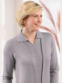 Pantalon aspect 2 en 1 - gris pierre - 54 - WITT