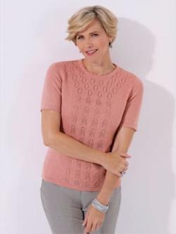 Pull bouclé structuré pour l'été - hortensia - 54 - Witt