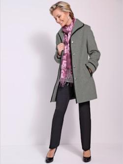 Veste en laine 70% laine, 15% alpaga, gris pierre chiné, taille 20 - WITT INTERNATIONAL