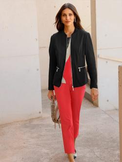 Blazer en jersey qualité viscose douce, couleur noir, taille 50 - Witt