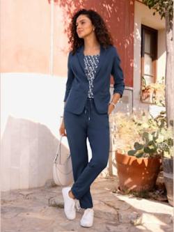 Blazer en jersey avec viscose (ecovero), couleur bleu, taille 54 - Witt