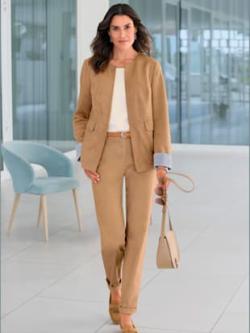 Blazer en synthétique polyester recyclé, couleur marron, taille 38 - Witt