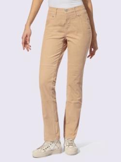Pantalon velours coupe droite, couleur marron, taille 46 - Witt