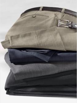 Pantalon à pinces homme coupe classique, couleur marron, taille 54 - Witt