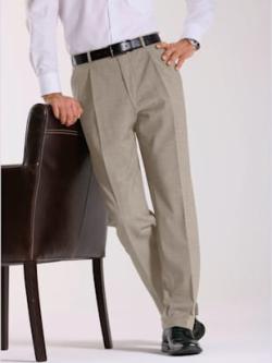 Pantalon à pinces homme coupe classique, couleur marron, taille 23 - Witt