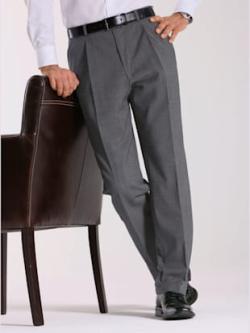 Pantalon à pinces homme coupe classique, couleur gris, taille 22 - Witt