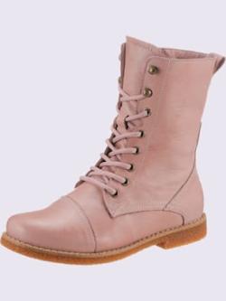 Bottines à lacets cuir nappa de vache, couleur rose, taille 42 - Witt