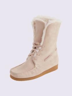 Bottines cuir velours vachette doux, couleur couleur ivoire, taille 37 - Witt