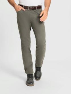 Pantalon 5 poches finitions très contrastées, couleur vert, taille 28, marque Brühl - Witt