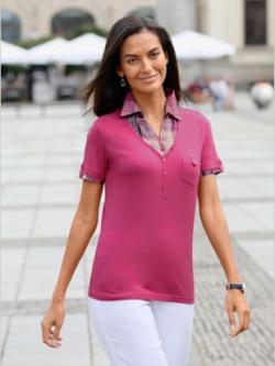 T-shirt 2 en 1 look superposé décontracté - fuchsia - 46 - Witt