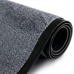 Tapis d'entrée antidérapant recyclé gris rouleau 40 cm x 60 cm