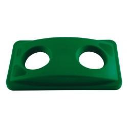 Couvercle de recyclage pour conteneur Slim jim Rubbermaid Verre
