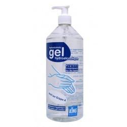 Flacon de gel hydroalcoolique désinfectant EN14476 pour les mains 400 ml