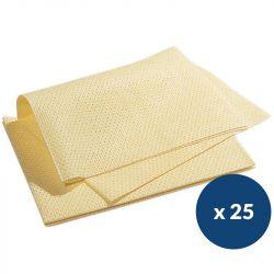 Lavette non-tissée Stellair Spontex - lot de 25 Jaune