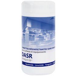 Lingettes désinfectantes contact alimentaires EN14476 DASR x100