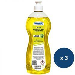 Liquide vaisselle mains concentré citron Delcourt 3 x 750 ml