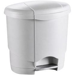 Poubelle de sanitaires à pédale en plastique 4 L