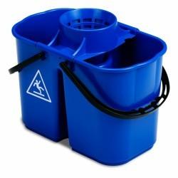 Seau bi-bacs avec essoreur central amovible 8 L + 6 L