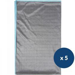 Torchons microfibre spécial verres - lot de 5