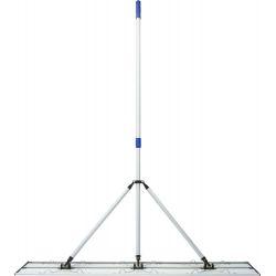 Balai trapèze velcro aluminium 120 cm manche réglable 180 cm